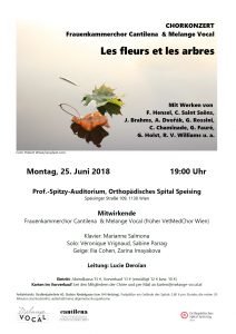 Flyer Les fleurs et les arbres 2018