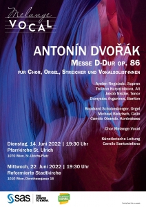 Konzert Dvorak 2022 Plakat