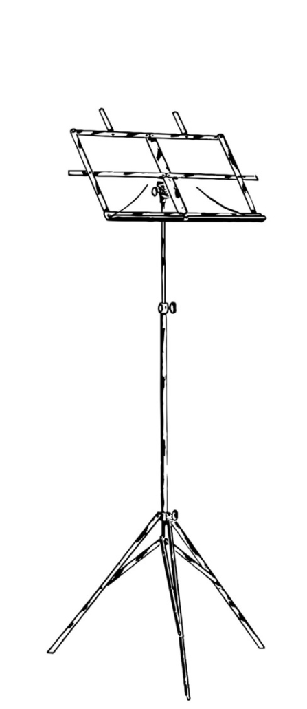 Zeichnung eines Notenstaenders