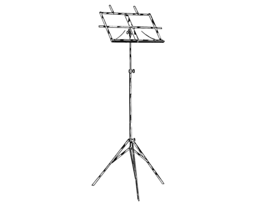 Zeichnung eines Notenpults